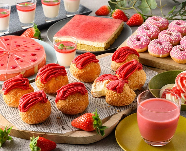 딸기 메뉴 등장